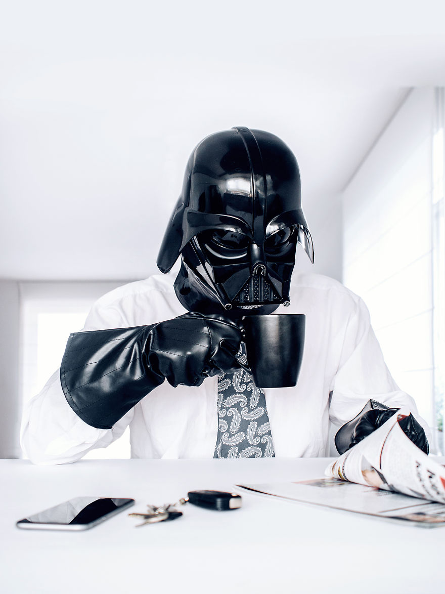 Darth Vader daily routine