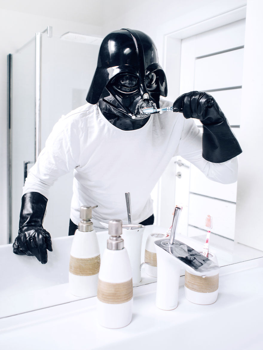 Darth Vader daily routine