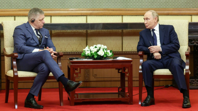 Putin na schůzce s Ficem v Číně ocenil nezávislost slovenské diplomacie