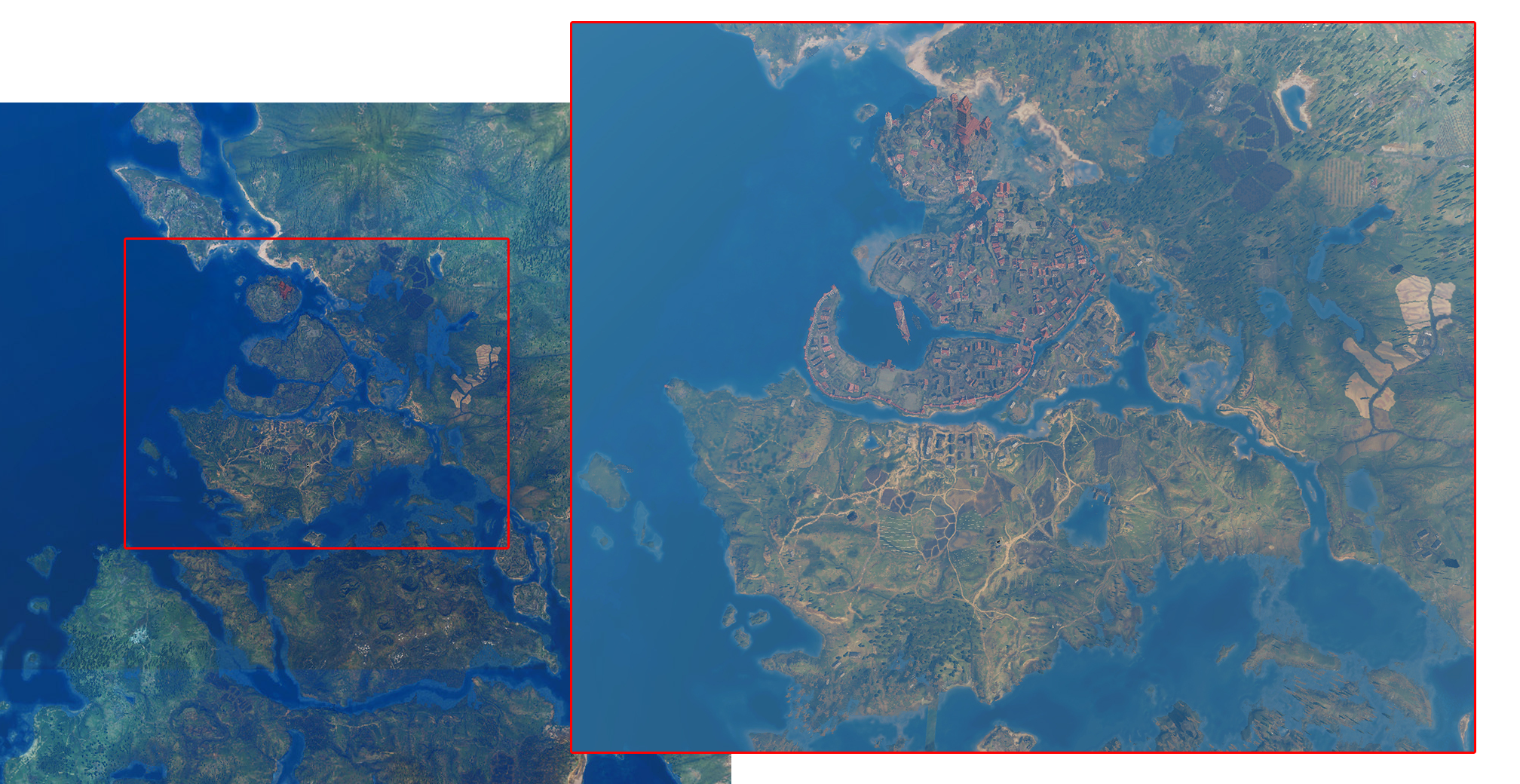 The Witcher 3 topography