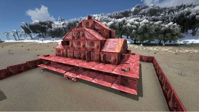 Postavte si nechutný dům z masa ve hře ARK: Survival Evolved!