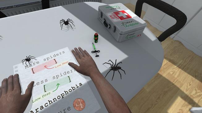 Simulace pro VR, která vás má zbavit strachu z pavouků