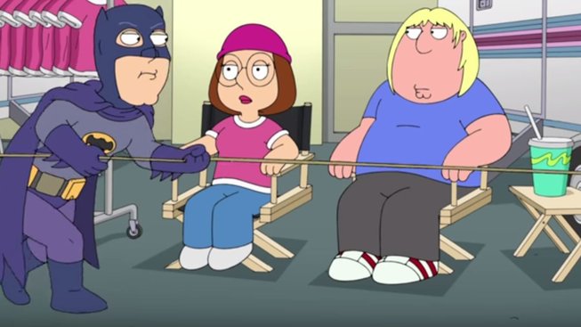 Adam West, legendární představitel Batmana, se dočkal 8minutového videa z Family Guy