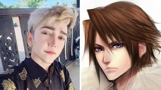 Muž utratil hromadu peněz aby se stal svým vzorem z Final Fantasy VIII,