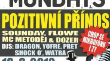 Pozitivní Přínos, live band Sounday, rap a mnohem více přinese  Freestyle Mondays