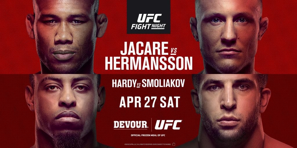 UFC Jacare vs Hermansson: výsledky
