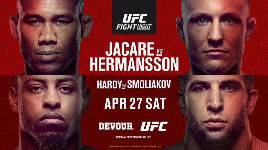 UFC Jacare vs Hermansson: výsledky