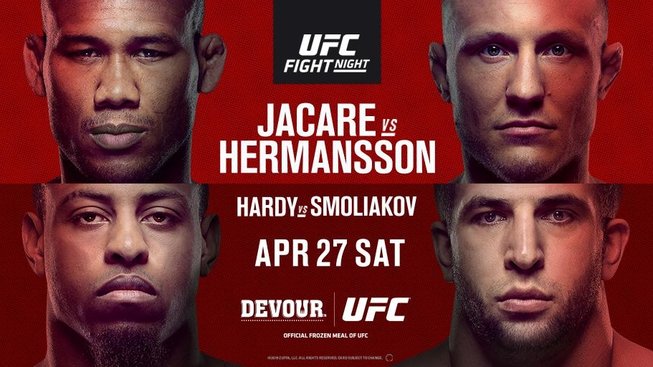 UFC Jacare vs Hermansson: výsledky