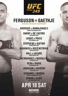 UFC 249 Fight card