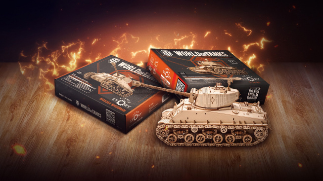 Umělecké 3D dřevěné modely tanků pro World of Tanks
