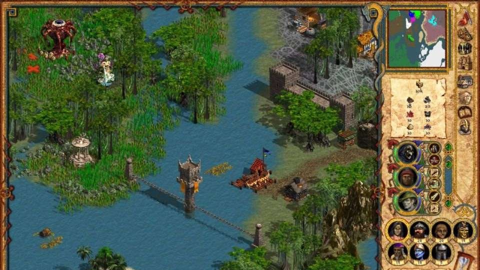 Pohled na Heroes Of Might & Magic 4