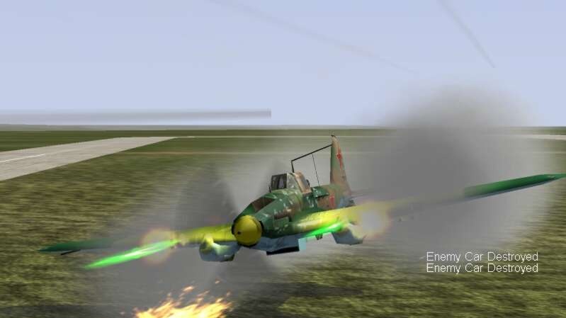 Il-2 Sturmovik útočí na letiště