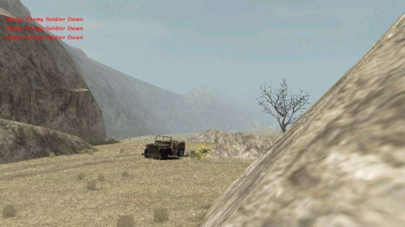 Vyprahlá poušť z Ghost Recon: Desert Siege