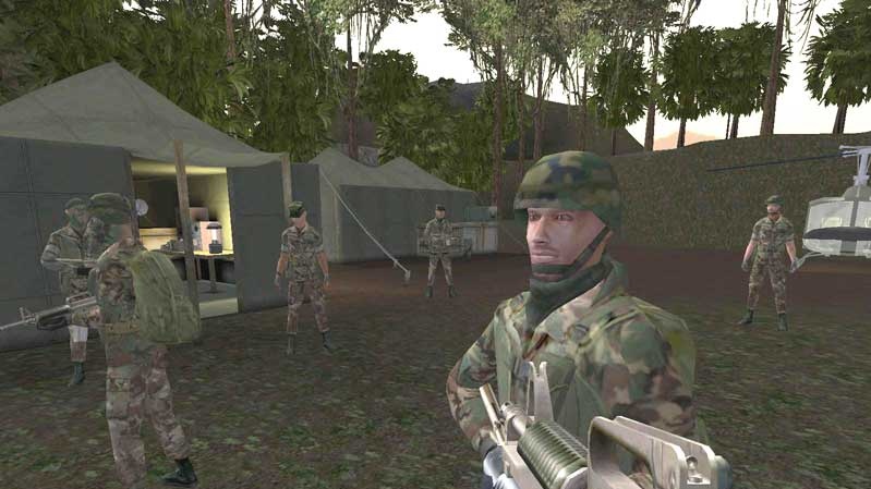 Vojenský tábor ze Soldier of Fortune II