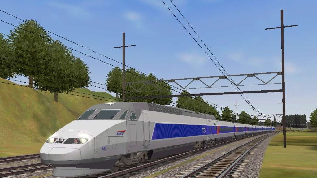 Pod kanál La Manche v TGV Train Sim Pack