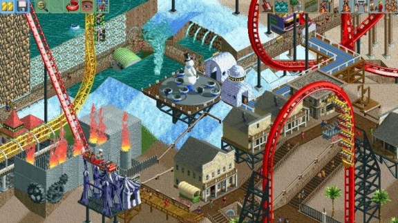 Zábavní park v RollerCoaster Tycoon II