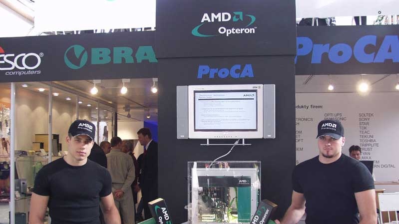 AMD Opteron na Invexu ve stánku ProCA