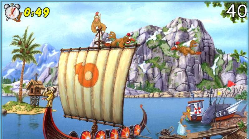 Bláznivé slepice v Chicken Shoot