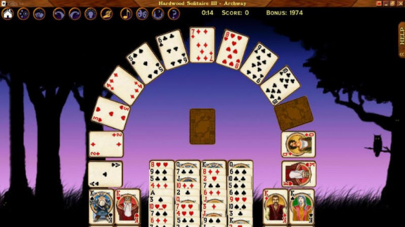 Odpočiňte si u HardWood Solitaire III