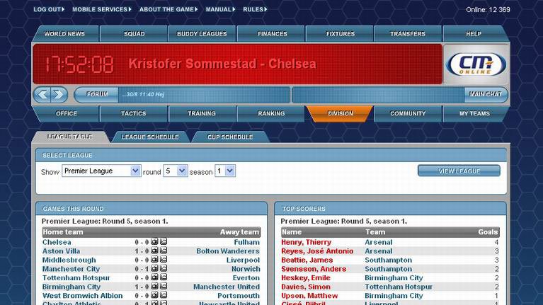 Ohlášení Championship Manager Online