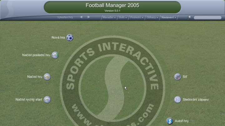 Football Manager 2005 v češtině hotov
