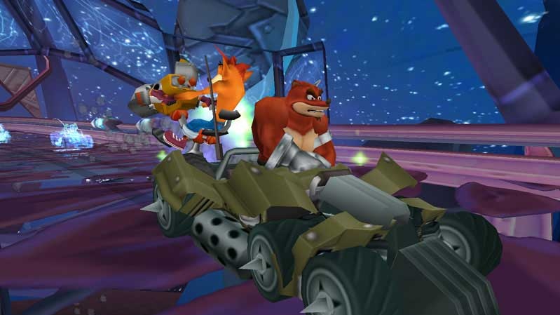 Konzolový Crash Tag Team Racing