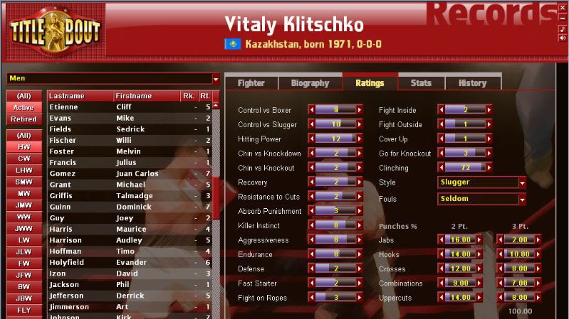 Simulátor boxu - Title Bout 2005