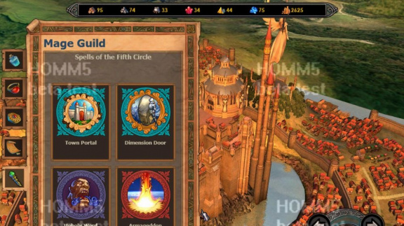 Česká homepage pro Heroes of Might & Magic V