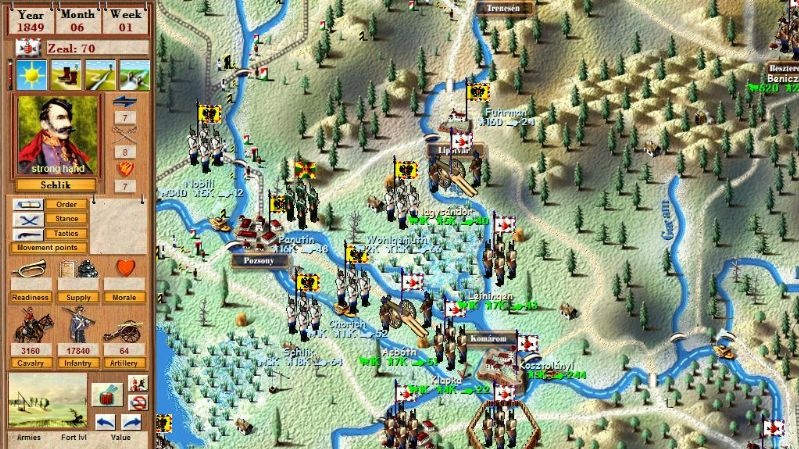 Tahové strategie 1848 a For Liberty!