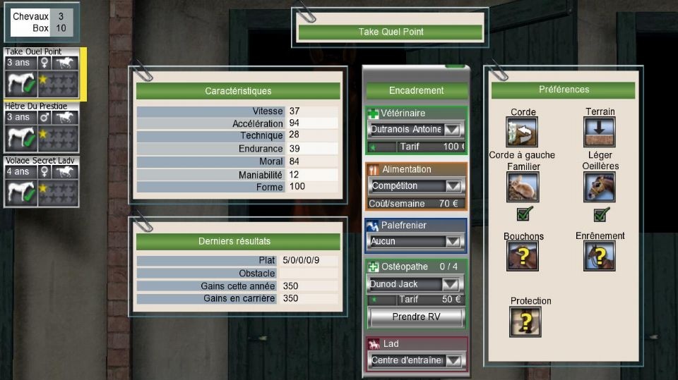 Sázky a dostihy v Horse Racing Manager 2