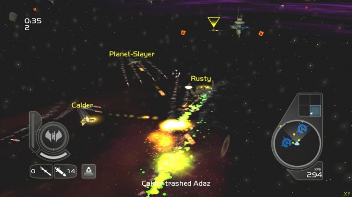 Bojový arzenál X360 arkády Wing Commander Arena
