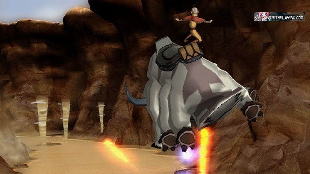 Na létajícím bizonu v Avatar The Burning Earth