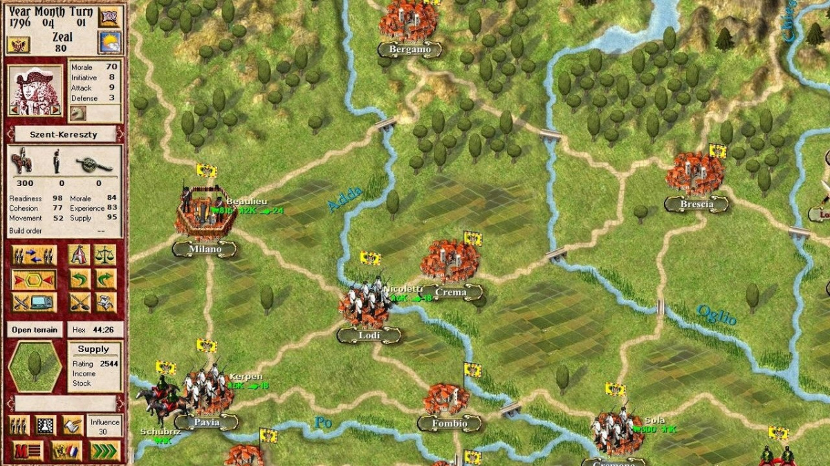 Oznámení Napoleon in Italy