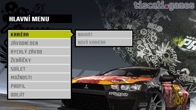 Need for Speed ProStreet umí česky