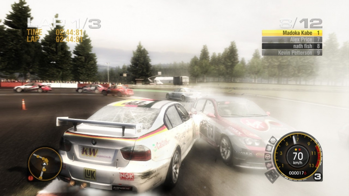 Online závodění v Race Driver GRID