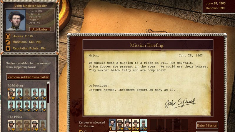 Mosbys Confederacy bude přepadat ze zálohy