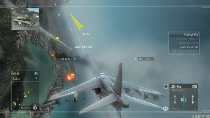 Kooperace v Tom Clancy H.A.W.X.