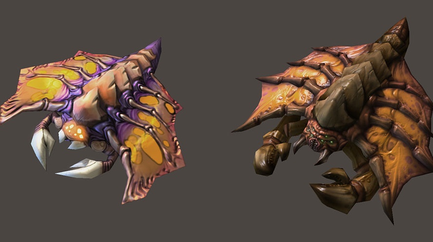 Vylepšení modelů Zergů ve StarCraft II