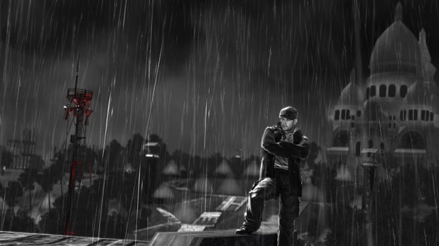 Vzducholodě nad Paříží v Saboteurovi