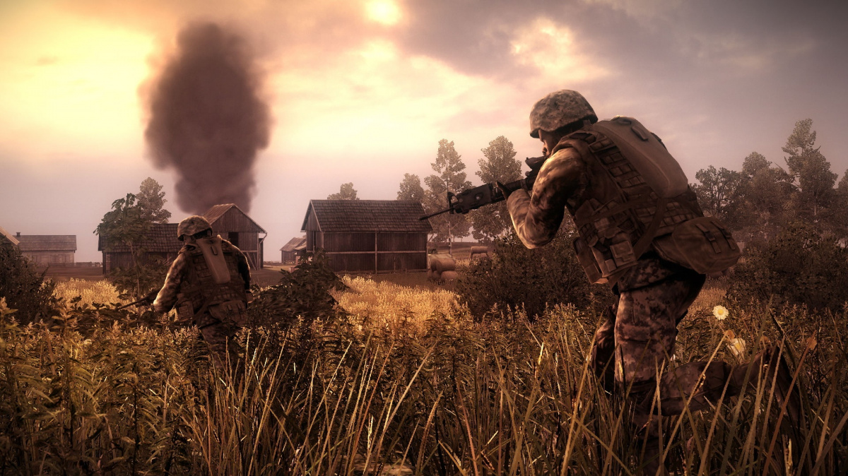 Mraveneček lapený do jámy v Operation Flashpoint 2