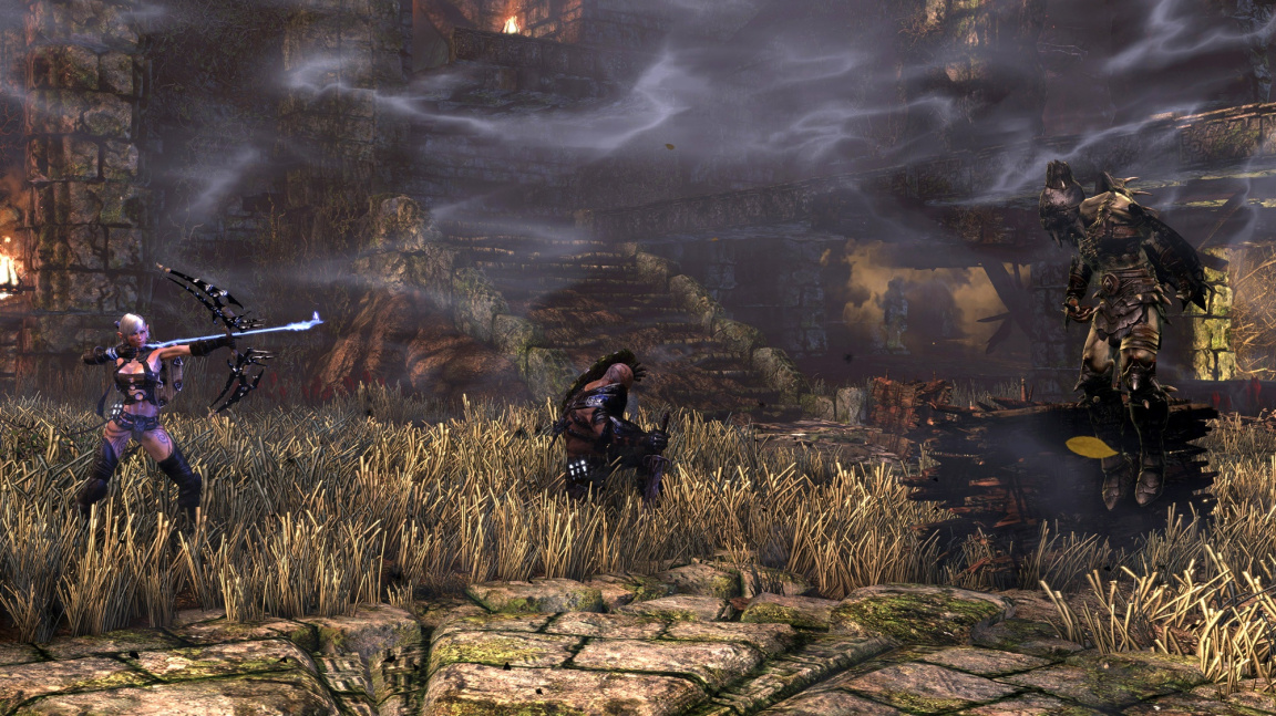 Způsob kooperace v Hunted Demons Forge