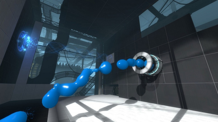 Modrý a oranžový z Portal 2