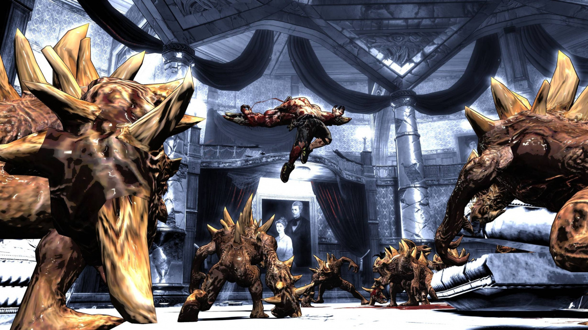 Trhání nepřátel na hadry v Splatterhouse