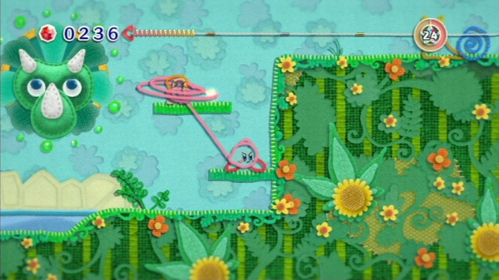 Kirby's Epic Yarn - recenze nápadité plošinovky