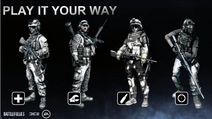 DICE překopali multiplayerová povolání pro Battlefield 3