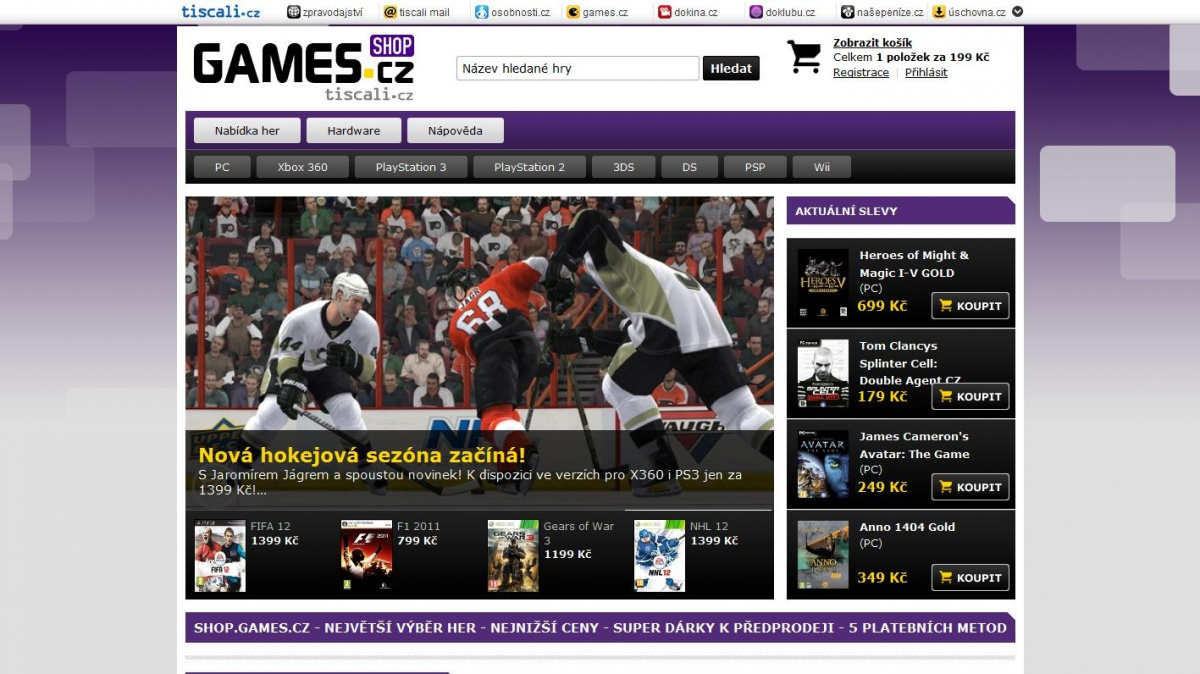 E-shop Games.cz prošel velkými změnami