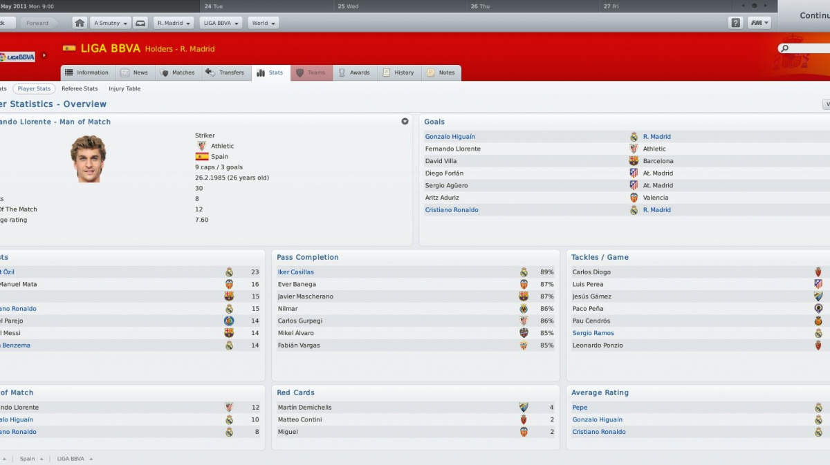 Football Manager 2012 ukazuje zápasový engine a rozhraní