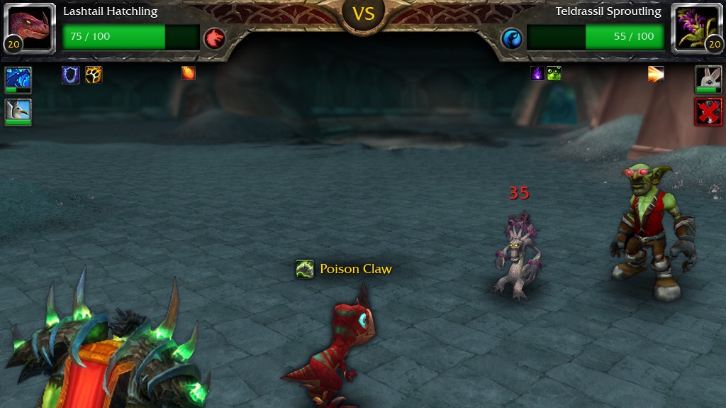 Souboje petů ve World of Warcraft připomínají Pokémony  