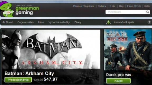 Prodejce her Green Man Gaming startuje v ČR