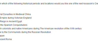 Která lokace by vám seděla pro další Assassin's Creed hry?